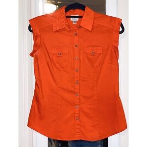 Orange blouse